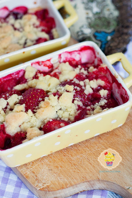 crumble truskawki, crumble przepis