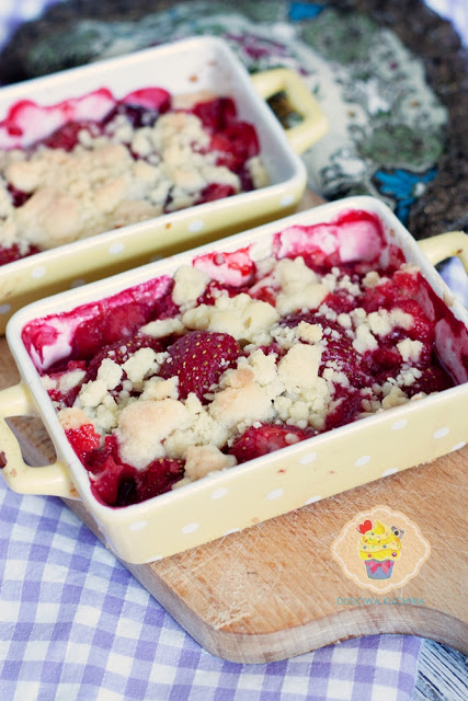 crumble truskawki, crumble przepis